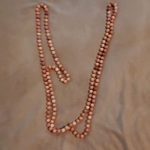 GENUINE Pink Jasper beaded necklace